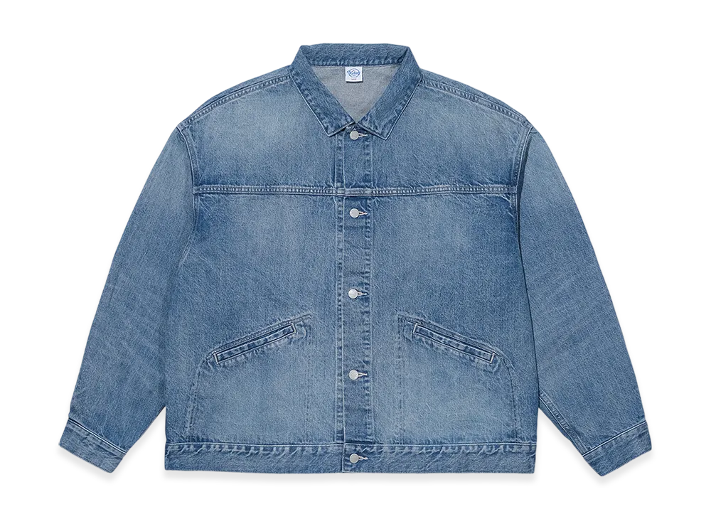 KEBOZ Damaged Denim Jacket "Blue"