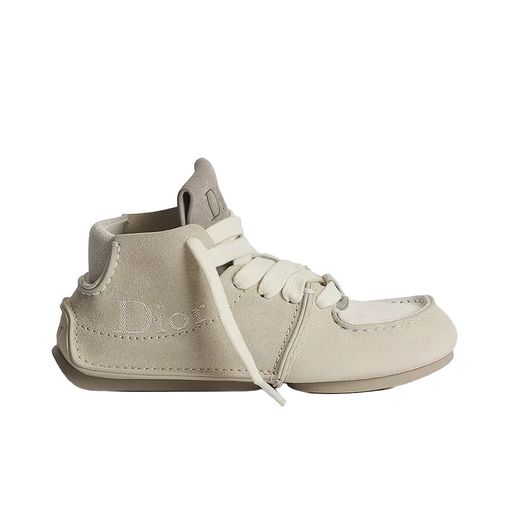 Dior Women's Roadie Laced Boot Suede Calfskin "Beige"