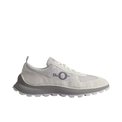 Dior Women's Squash Sneaker Suede Calfskin and Technical Fabric "Gray"
