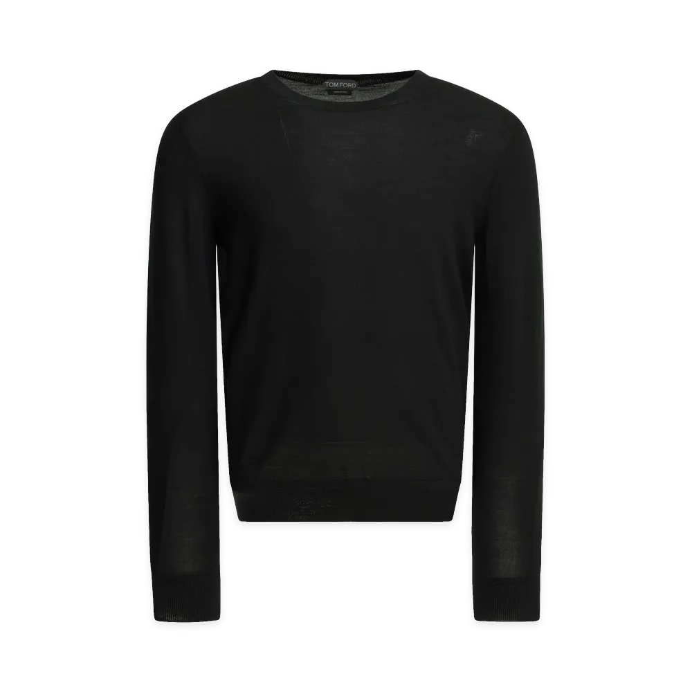 TOM FORD Wool Crew Neck Sweater "Black"