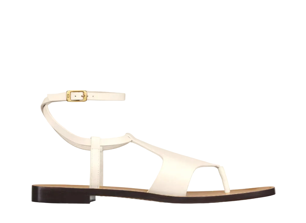 Dior Women's Dioriviera Dior Sun Thong Sandal Calfskin "White"