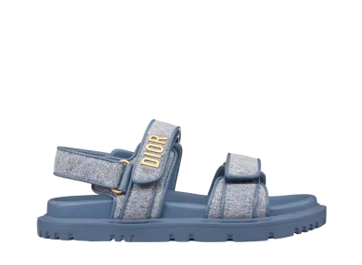 Dior Women's Dioract Sandal Cannage Denim "Blue"
