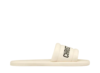 Dior Every-D Slide Embossed Lambskin "White"