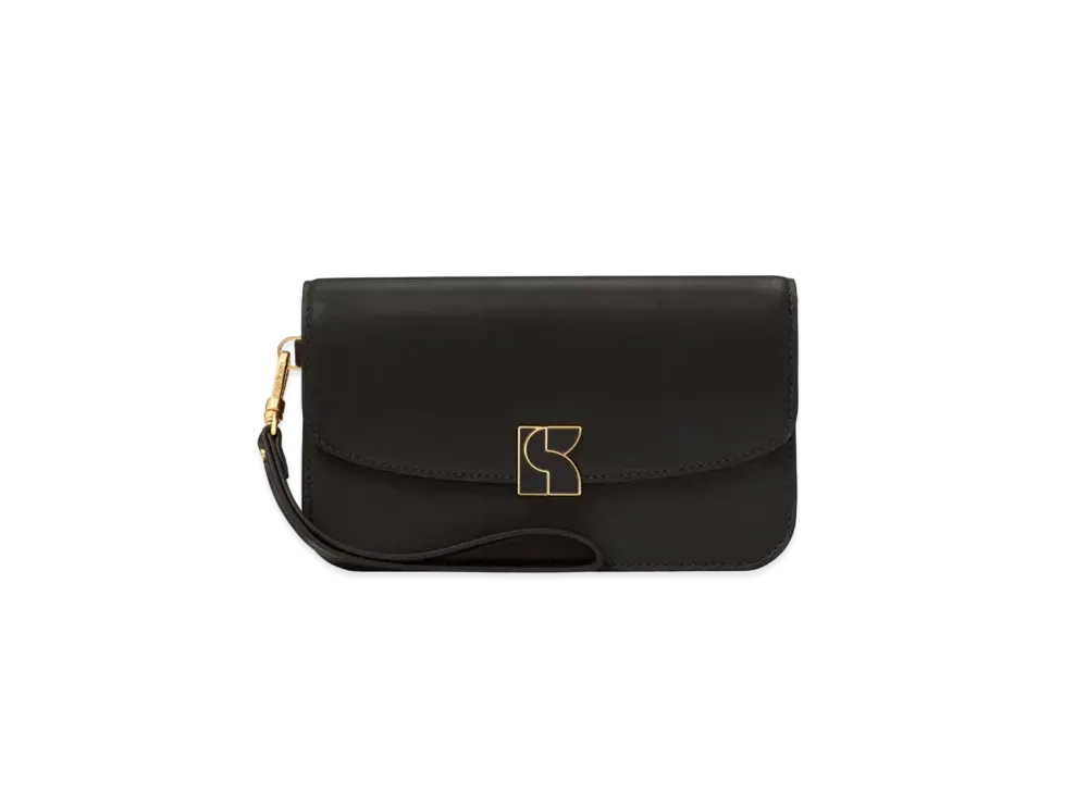 kate spade Dakota Flap Wristlet "Black"