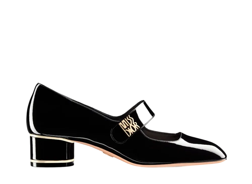 Dior Women's Miss Dior Pumps Patent Cannage Calfskin "Black"