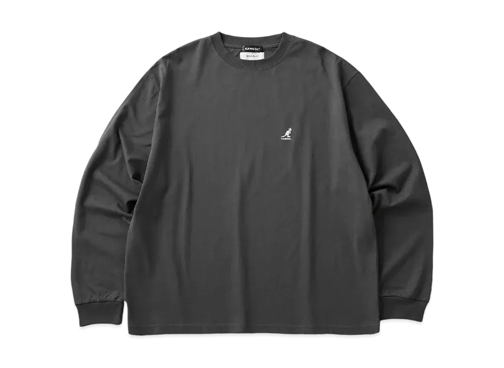 Kangol MONO-MART Exclusive Logo Oversize LS Tee "Charcoal"
