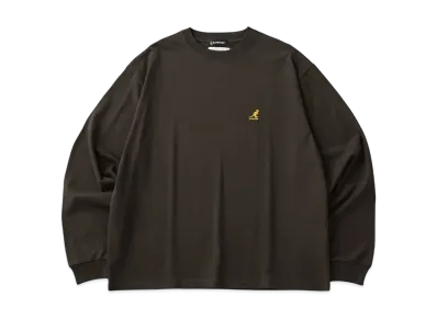 Kangol MONO-MART Exclusive Logo Oversize LS Tee "Dark Brown"