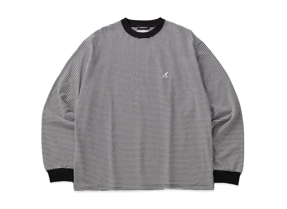 Kangol MONO-MART Exclusive Logo Oversize LS Tee "Black/White"