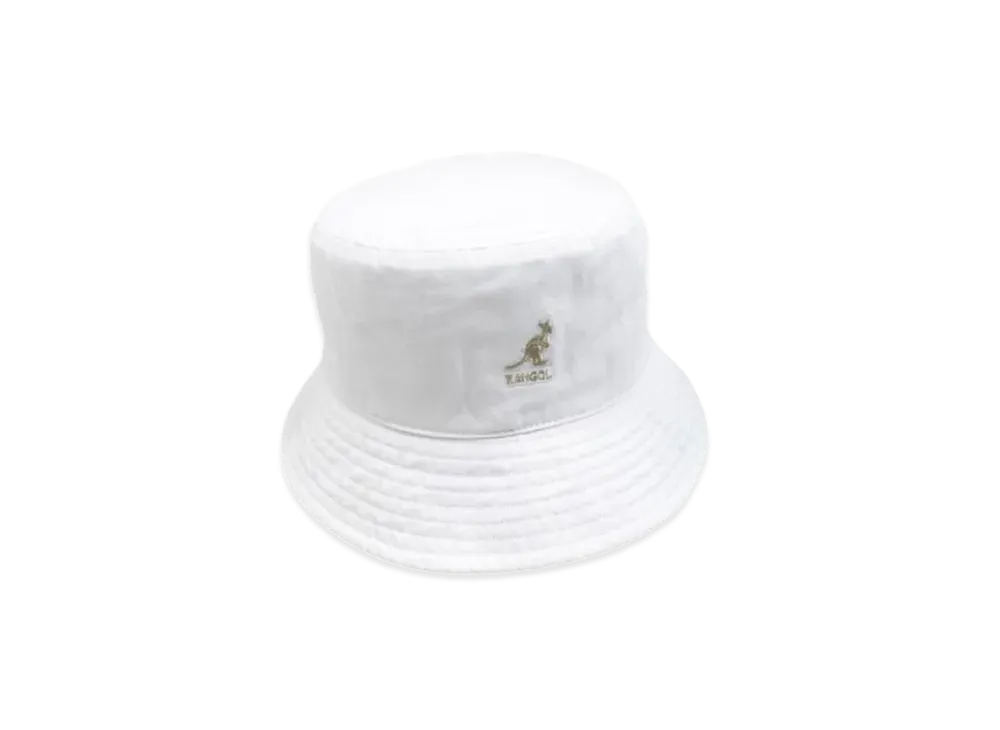 Kangol K HT Kangol Washed Bucket Hat "White/Gold"