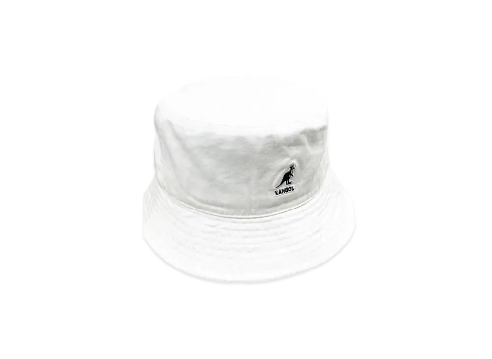 Kangol K HT Kangol Washed Bucket Hat "White/Navy"