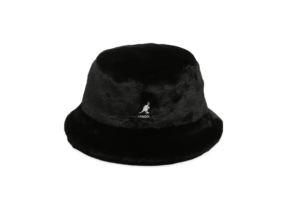 Kangol Faux Fur Bucket "Solid Black"