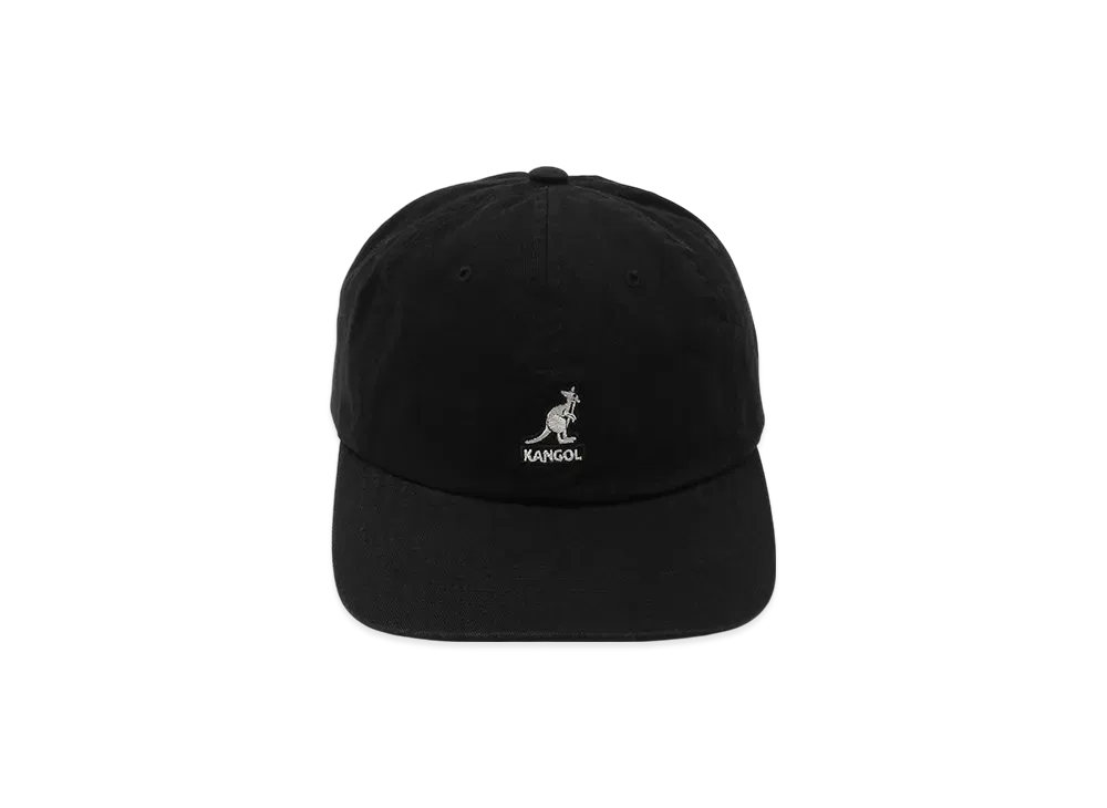 Kangol Washed Baseball Low Cap "Black"
