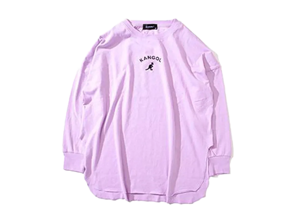 Kangol Logo Round Long Sleeve T-Shirt "Purple"