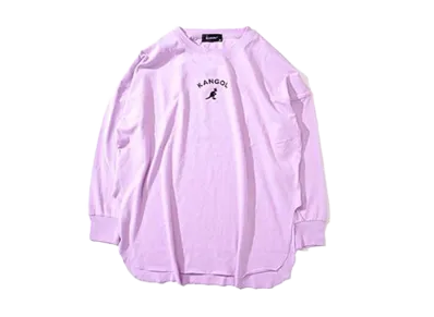 Kangol Logo Round Long Sleeve T-Shirt "Purple"