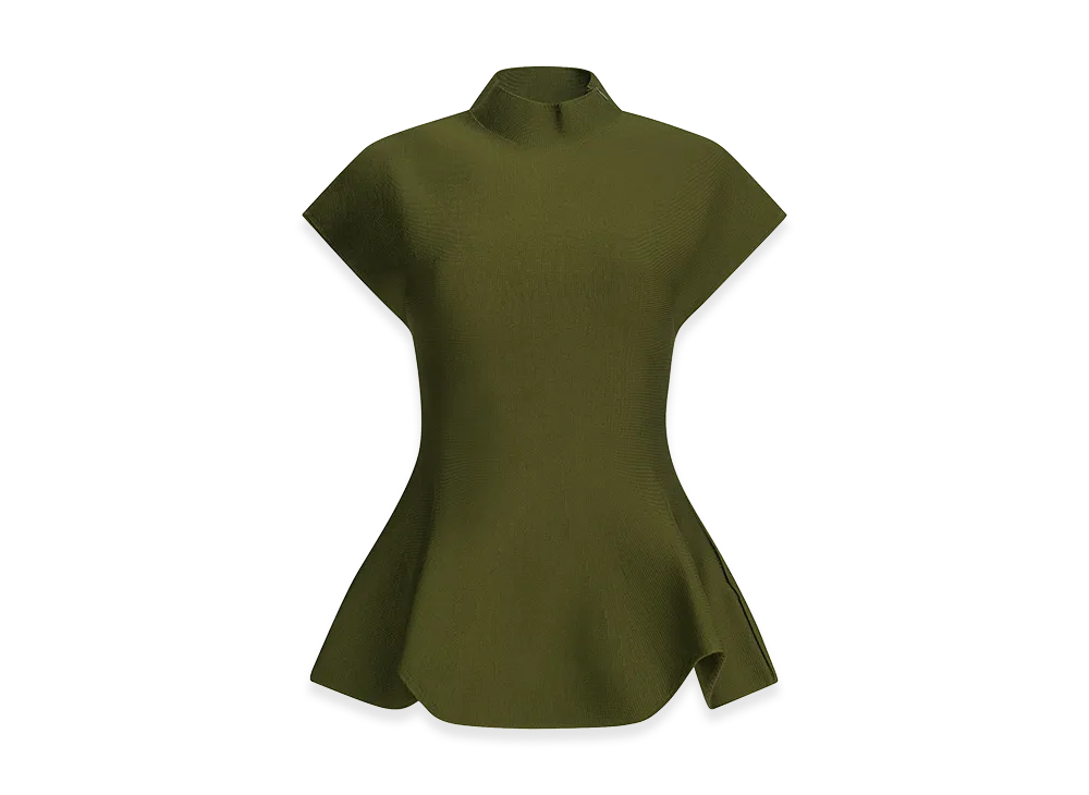 KHAITE Women's "Andra" Casual Top "Green"