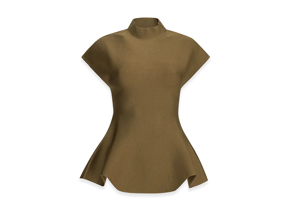 KHAITE Women's "Andra" Casual Top "Brown"