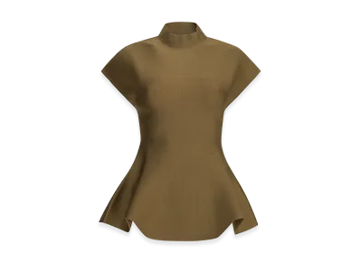 KHAITE Women's "Andra" Casual Top "Brown"