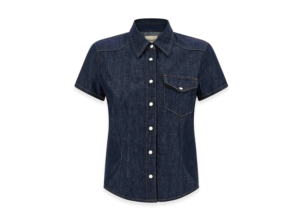 KHAITE Women's 'Cavazos' Shirt "Blue"