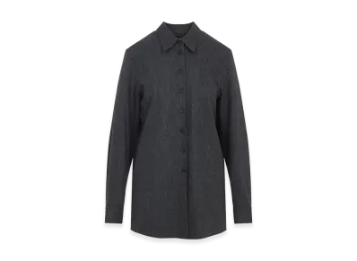 KHAITE Women's Wool Blend Auryn Shirt "Gray"
