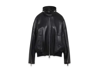 KHAITE Women's Leather Hamett Jacket "Black"