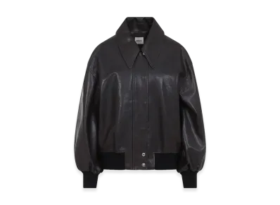 KHAITE Women's Leather Shelman Jacket "Brown/Chocolate"