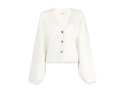 KHAITE Women's Scarlet Cashmere Cardigan "White"