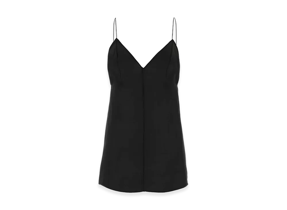 KHAITE Women's Silk Talsie Top "Black"
