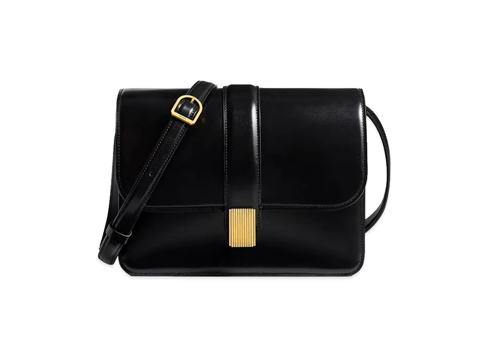 KHAITE Women's Leather Blake Crossbody Bag "Black"