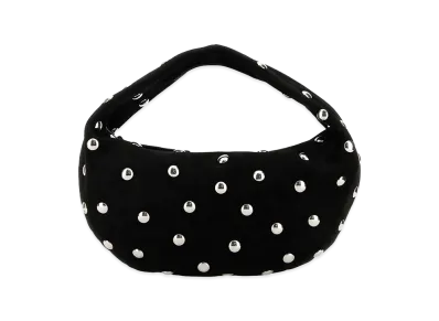 KHAITE Women's Suede Medium Olivia Shoulder Bag "Black"