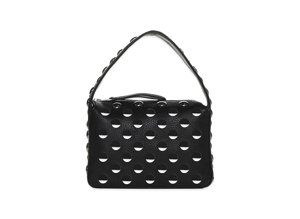 KHAITE Women's Elena Small Studded Leather Handbag "Black"