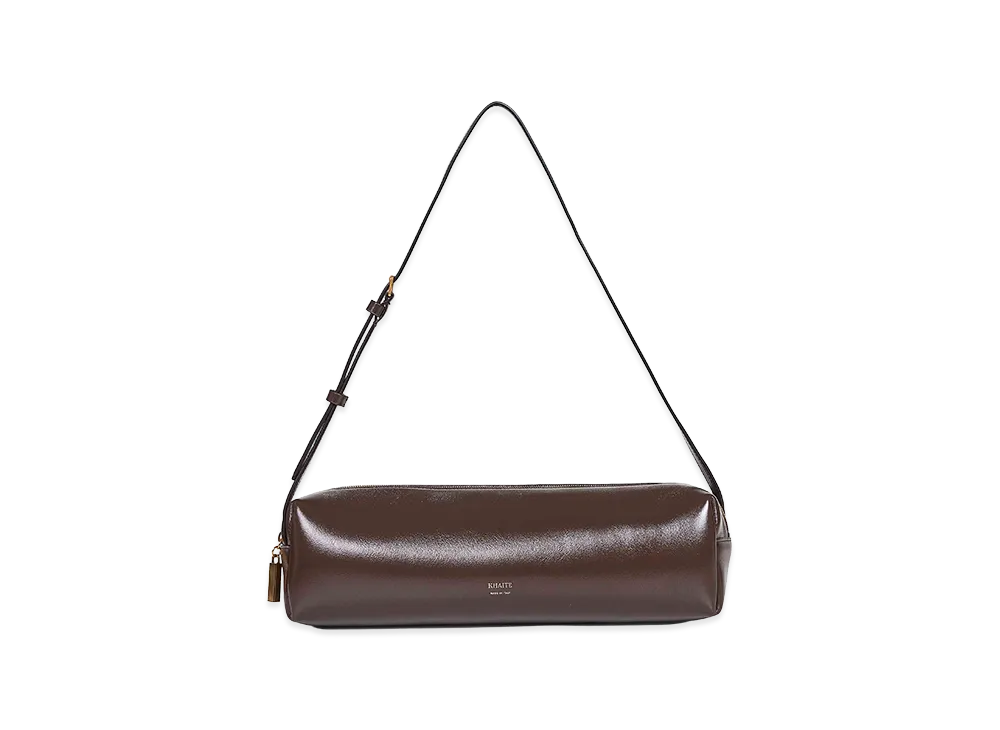 KHAITE Women's Kye Leather Shoulder Bag "Brown"