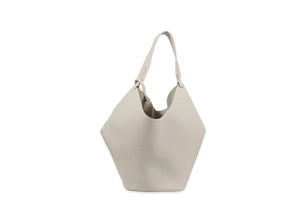 KHAITE Women's Lotus Medium Leather Shoulder Bag "Beige"