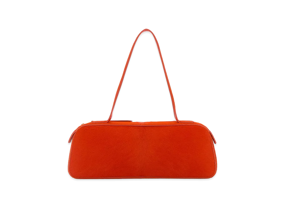 KHAITE Women's Calf Hair Simona Shoulder Bag "Orange"