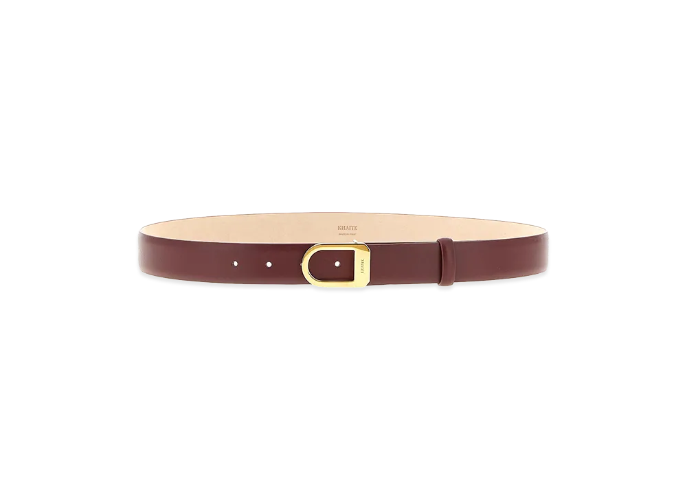 KHAITE Women's 'Saddle' Belt "Bordeaux"