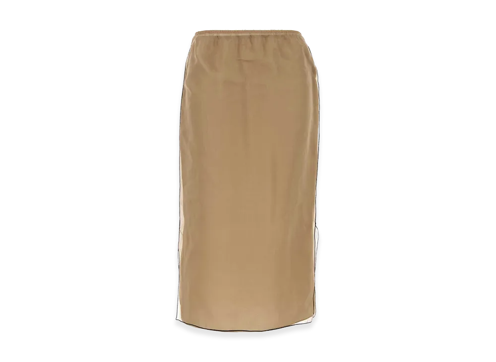 KHAITE Women's Organza Sydni Skirt "Beige"