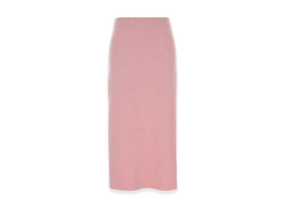 KHAITE Women's Wool Blend Skirt "Pink"