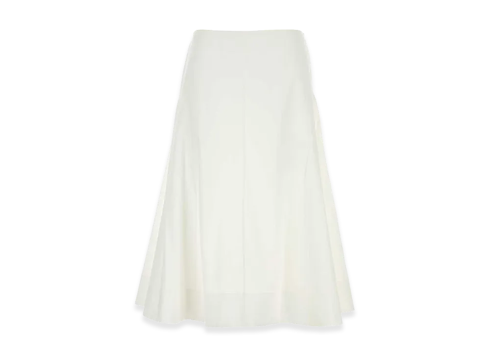 KHAITE Women's Poplin Artin Skirt "White"