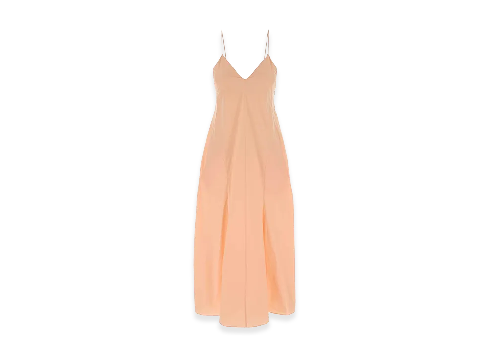 KHAITE Women's Poplin Iben Dress "Orange/Peach"