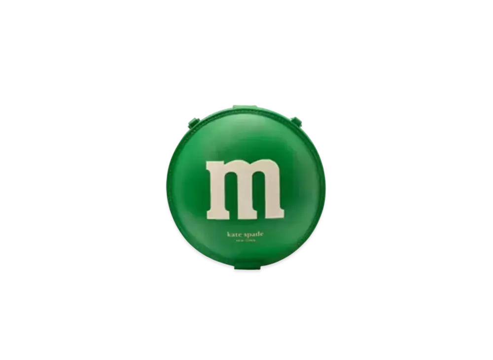 エムアンドエムズ x ケイトスペード ニューヨーク チェーン コイン パース "グリーンマルチ" KI772 GRU