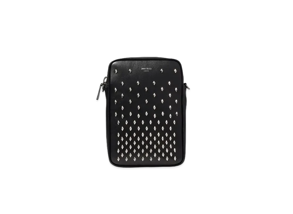 Jimmy Choo Kimi Camera With Studs Leather Camera Bag "Black"