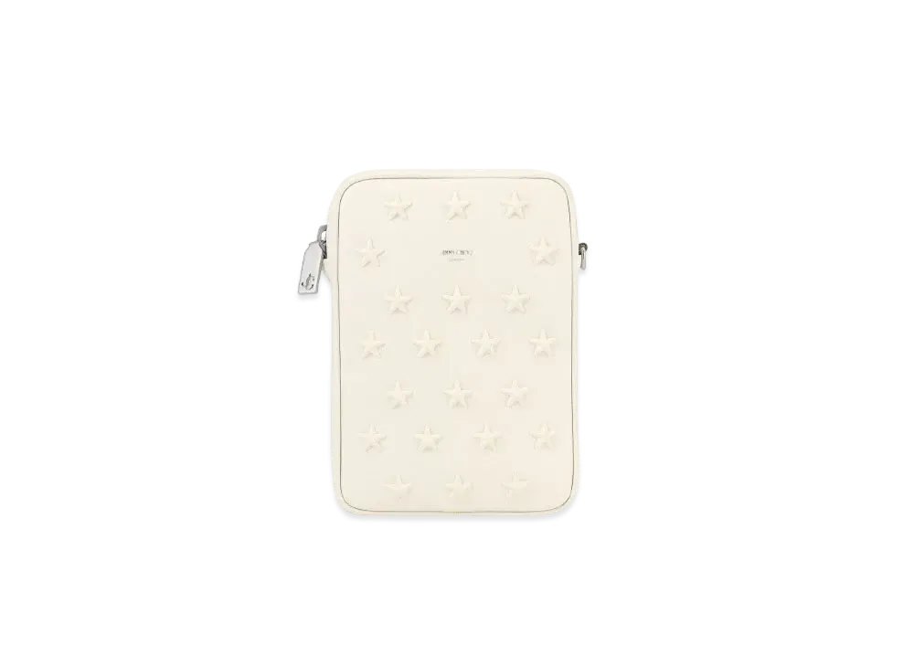 Jimmy Choo Kimi Camera With Studs Leather Camera Bag "Latte"