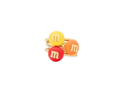 M&M's x katespade New York Stacking Ring Set "Worm Multi"