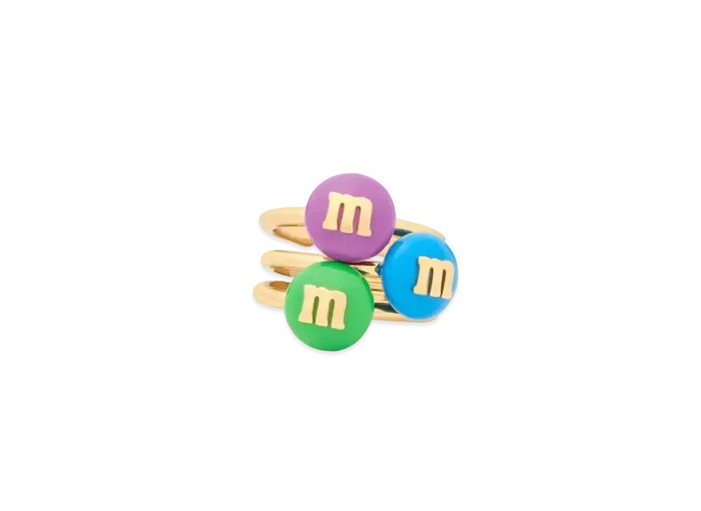 エムアンドエムズ x ケイトスペード ニューヨーク スタッキング リング セット "クールマルチ" KJ234 XGL 6