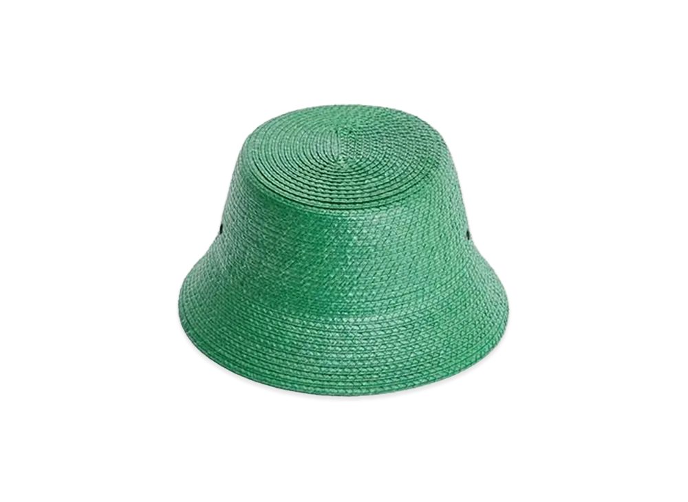 KIJIMA TAKAYUKI Rayon Braid Bucket Hat "Green"