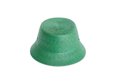 KIJIMA TAKAYUKI Rayon Braid Bucket Hat "Green"