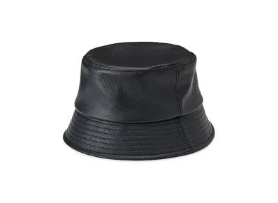 KIJIMA TAKAYUKI Goat Leather Bucket Hat "Black"