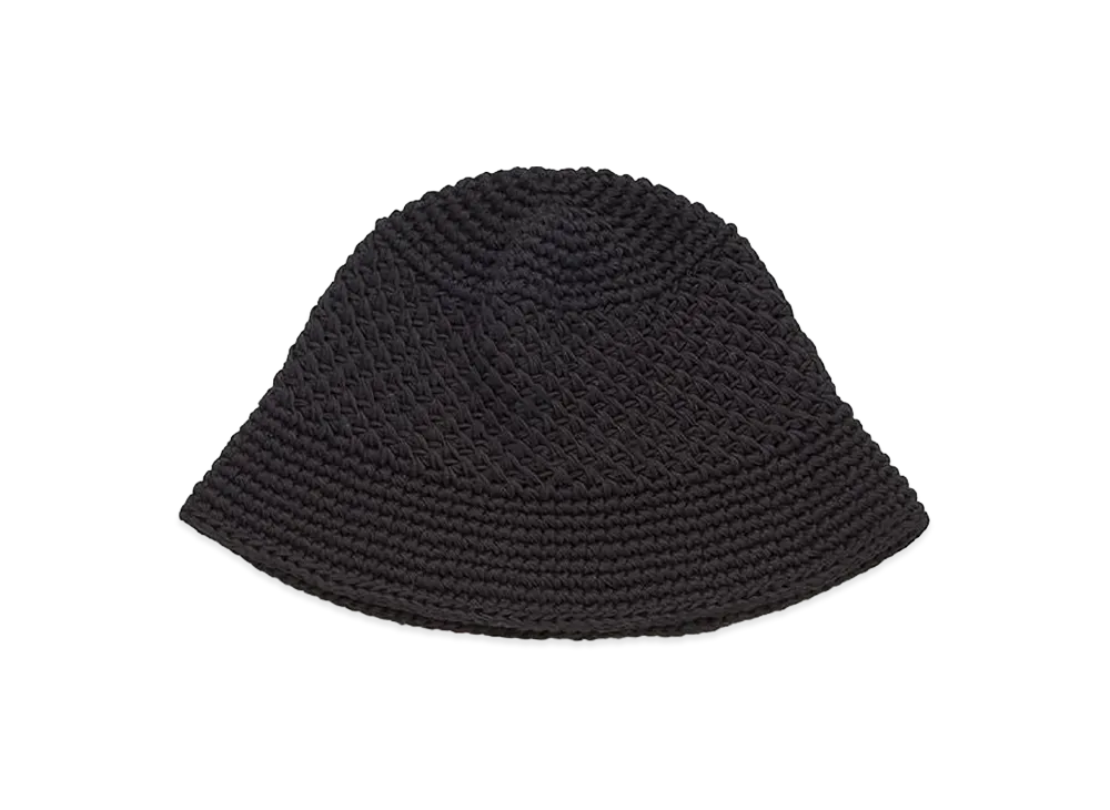 KIJIMA TAKAYUKI Wool Washi Knit Bucket Hat "Black"