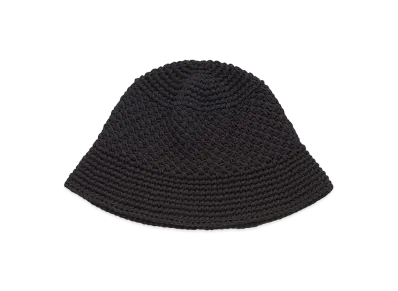 KIJIMA TAKAYUKI Wool Washi Knit Bucket Hat "Black"