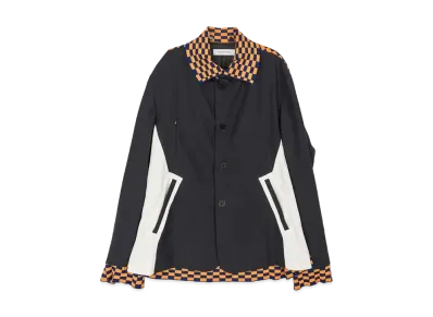 KIKO KOSTADINOV Sorelle Jacket "Graphite / Ecru / Orange Check"