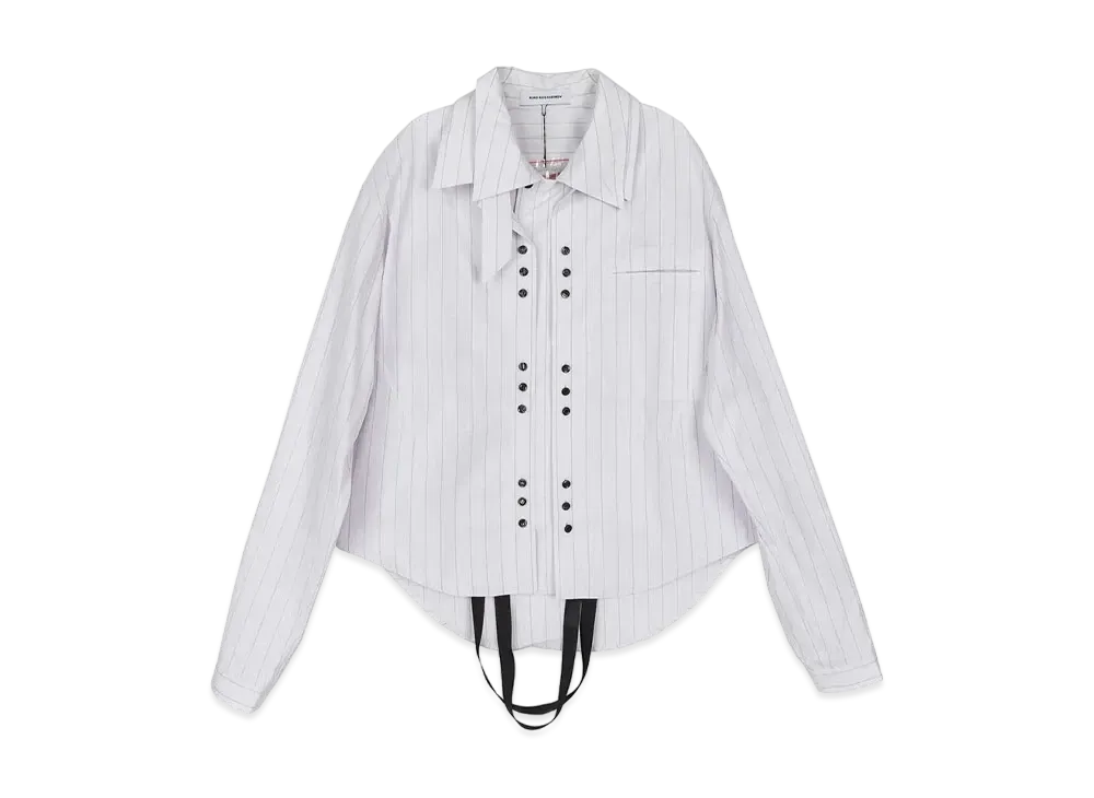 KIKO KOSTADINOV Tonino Shirt Jacket "Wide Beige Stripe"
